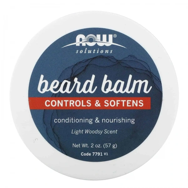 NOW SOLUTIONS Beard Balm Light Woodsy (Plant extracts) 2 oz. (57g)